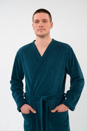 Халат мужской из махры Ренат изумруд