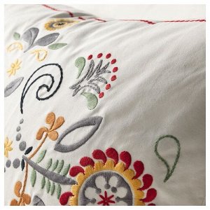 KERKULLA, подушка, белая / разноцветная, 50x60 см