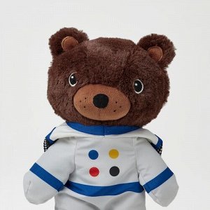 AFTONSPARV, мягкая игрушка в костюме космонавта, медведь, 28 см,