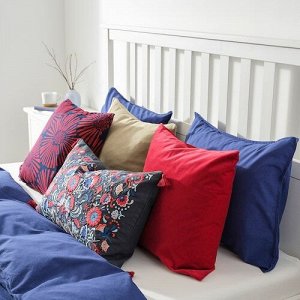 IKEA СКОГСКОРН, подушка, темно-серый разноцветный, 40x65 см,