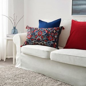 IKEA СКОГСКОРН, подушка, темно-серый разноцветный, 40x65 см,