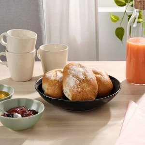 FRGKLAR, глубокая тарелка, матовый темно-серый, 23 см