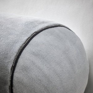 BLÅSKATA, Подушка цилиндрической формы/светло-серая, 80 см