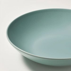 FRGKLAR, глубокая тарелка, матово-светло-бирюзовый, 23 см