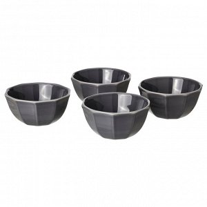 STRIMMIG, миска, керамогранит серый, 15 см,