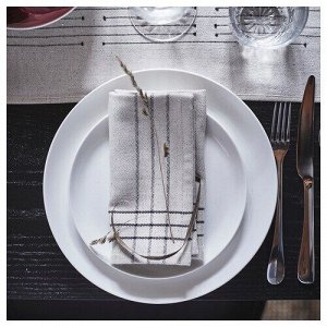 FRJDEFULL, тарелка, белая, 25 см,