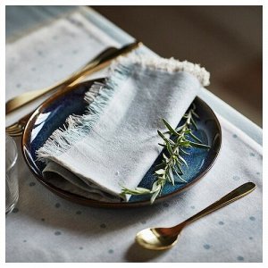 GLADELIG, Тарелка, синяя, 20 см, 4 шт