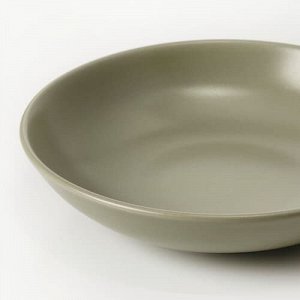 FRGKLAR, глубокая тарелка, матово-зеленая, 19 см,