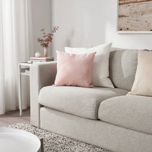 KRLEKSGRS, подушка, светло-розовая, 40x40 см