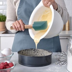 BÄCKRÖDING, Лопаточка, набор из 2 штук, дерево/темно-серо-зеленый