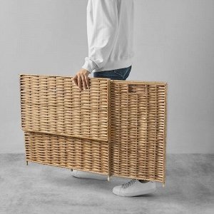 НАТТГИББА, корзина для белья, ива / ручная работа, 100 л,