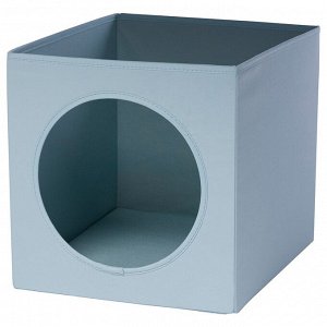 UTSÅDD, Домик для кошек, серо-голубой, 33х38х33 см