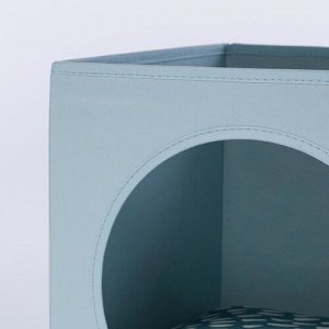 UTSÅDD, Домик для кошек, серо-голубой, 33х38х33 см