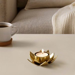 KNASTRIGT, подставка для чайного столика, золотой цвет / Лотос, 3 см