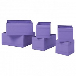 СКУББ, коробка, набор из 6 штук, фиолетовый