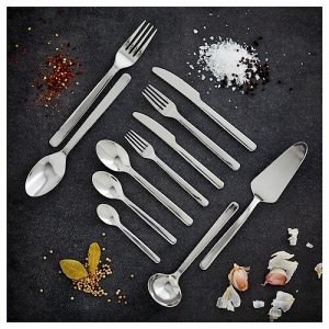 IKEA 365+, набор столовых приборов из 24 предметов, нержавеющая сталь