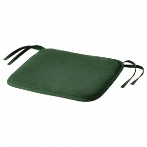 ASKNTFJRIL, подушка для стула, темно-зеленая, 34x34x1,5 см,