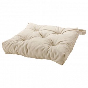 MALINDA, подушка для стула, светло-бежевая, 40/35x38x7 см,
