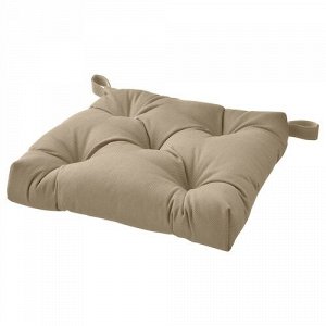 MALINDA, подушка для стула, бежевый, 40/35x38x7 см,