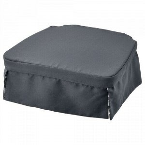 DVRGDUNRT, подушка для стула, серый / белый, 42/35x42x4 см,