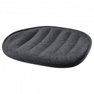 ПИНТЕН, подушка для сиденья, темно-серый, 41x43 см