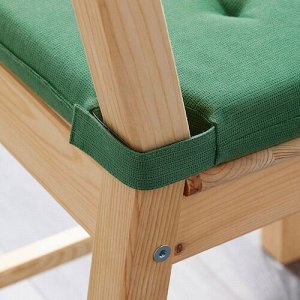 JUSTINA, подушка для стула, зеленая, 42 / 35x40x4 см,