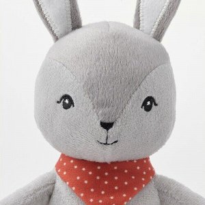 GULLIGAST, Мягкая игрушка со скрипом, серый/красный