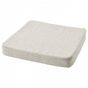 IKEA KERVINDEFLY, подушка для стула, бежевый, 39/35x37x5 см,