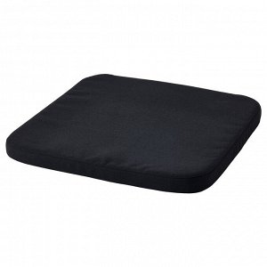 IKEA STAGGSTARR, подушка для стула, черная, 36x36x2,5 см