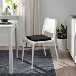 IKEA STAGGSTARR, подушка для стула, черная, 36x36x2,5 см
