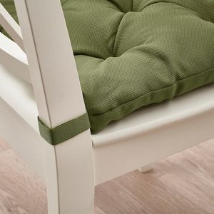 MALINDA, подушка для стула, темно-зеленая, 40/35x38x7 см,