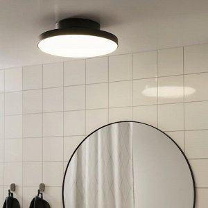 KABOMBA, светодиодный потолочный светильник, матовый/ черный, 36 см