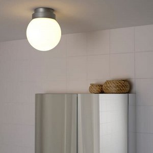 FRIHULT, потолочный / настенный светильник, цвет нержавеющей стали,