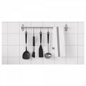 IKEA 365+ HJLTE, лопатка для вока, нержавеющая сталь / черный,  для покупок