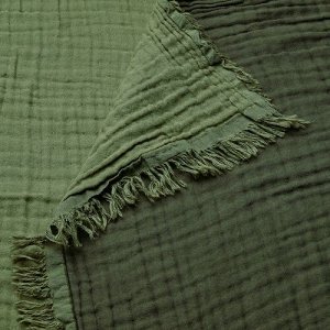 VALLKRASSING,Плед , серо-зеленый, 150x200 см