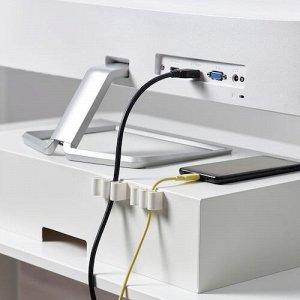 KALKSTUFF, Держатель для кабеля, комплект из 3 штук, белый