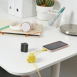 HAVSKÅL, 2 предмета, USB-якорь, черный/желтый