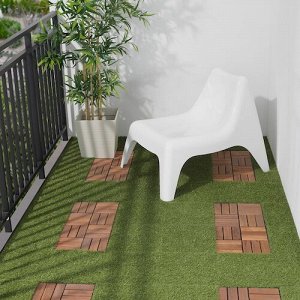 IKEA РУННЕН, настил для пола, наружный, с коричневыми пятнами, 0,81 м2