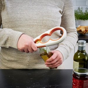 UPPFYLLD, Открывалка для банок, грязно-белый/ярко-оранжевый, 21 см