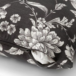 IDALINNEA, чехол для подушки, угольно-черный, 50x50 см,