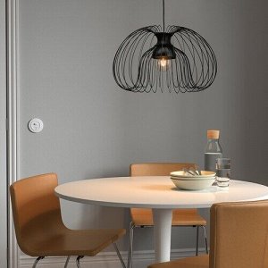 KALLFRONT / HEMMA, подвесной светильник, черный, 52 см,