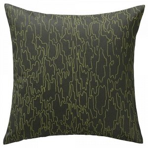 FRDD, чехол для подушки, зеленый / вышивка, 50x50 см