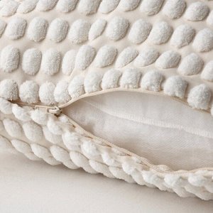 SVARTPOPPEL, Чехол для подушки, темно-белый, 50х50 см