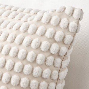 SVARTPOPPEL, Чехол для подушки, темно-белый, 50х50 см