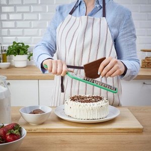 UPPFYLLD, Терка с ручкой, ярко-зеленая, 30 см