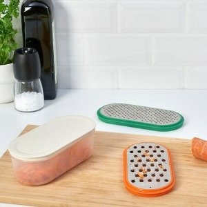 IKEA UPPFYLLD, Терка с контейнером, набор из 4 штук, разноцветная
