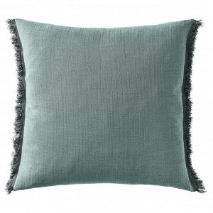 VALLKRASSING, чехол для подушки, светло-сине-серый, 50x50 см
