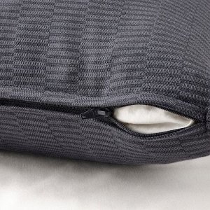 PLOMMONROS, чехол для подушки, темно-серый / grey, 50x50 см
