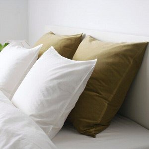 SANELA, чехол для подушки, светло-оливково-зеленый, 65x65 см