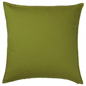 GURLI, чехол для подушки, темно-желто-зеленый, 65x65 см